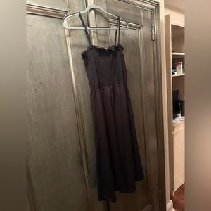 H&M black midi dress